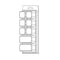 Visipak Thermoform-CLAMSHELL-CTM-8 COMPARTMENT-7.437-3.625-0.750-0.015-PVC-CLEAR-STOCK 2070CTM - alternate 1